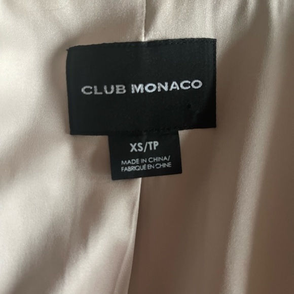 Club monaco winter coat with faux fur - 80% wool- light pink/beige color - Picture 4 of 4